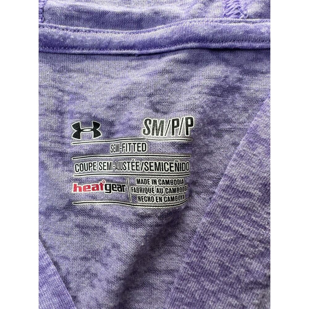 Under Armour Woman’s Semi Fitted Hooded Athletic Shirt Size S, Running Training - Picture 5 of 5
